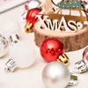 Decorazione per feste 30pcs ornamenti natalizi palla top star box set di scatole regalo ciondolo