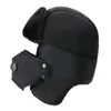 Berets 1pc Thick Bomber Hat Unisex Breathable Detachable Ski Headwear Caps Men Cold Hats Warm Women Winter X7e0