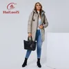 Femmes du bas Parkas Hailuozi Veste pour femmes d'hiver long Coton épais Big Pockets Ladies Mode Cversize L4xl Female Mouilles décontractées 6896 220902