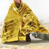 Outdoor Pads Waterproof Emergency Bag Insulation Disaster SOS Aid Life-saving Survival Rescue Insulation Blanket Hike 210x130CM