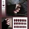 False Nails 24Pcs Full Cover Nail Tips Ballerina Art Manicure Matte Coffin Fake Extension Acrylic With Glue