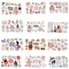 Embrulho de presente 12heets Moda Ladies Scrapbooking adesivos Reserve estudantes crianças brinquedos de brinquedos etiqueta de papel decorativo papelaria diy adesivo