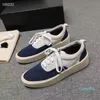 Zapatillas de deporte Zapatillas de deporte de diseñador Hombres Plataforma Moda casual Lona Gamuza Skateboarding