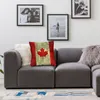 Oreiller drapeau du Canada couverture canadien en lourd Grunge jeter étui pour canapé mode taie d'oreiller décor à la maison