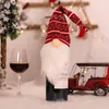 Capa de vinho de designer de decoração de natal