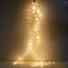 Str￤ngar Thrisdar 200/600LED DIY VINES BRANGE JUL LED String Light Outdoor Wedding Party Garden Fact Plant Tree Garland