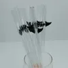 Glass Pipes Smoking Manufacture Hand-blown hookah Beard glass straw length 20cm diameter 10mm