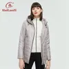 Women Down Parkas Hailuozi Spring Autumn Kurtka ciepłe cienkie bawełna Parka Krótka moda swobodna marka z kapturem kurtki damskie 838 220902