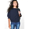 Pulls pour femmes femmes automne hiver chaud pull tricoté femmes décontracté manches longues chauve-souris solide pulls femme femme mince Sweate