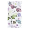 Towel Flower Green Leaf Dragonfly Kitchen Cleaning Cloth Microfiber Soft Household Super Absorbent Dish Washing