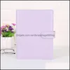 Notepads A6 Pu Leather Empty Notebook Binder Aron Color 19X13Cm Refillable 6 Ring Filler Paper Magnetic Buckle Closure Custom Diy 99 Dhgcn