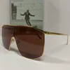 GOLDEN MASK SONNENBRILLE Trendige Marke in Übergröße für Herren und Damen, Des lunettes de soleil, eleganter Look, leichtes Gefühl, Designerbrille mit Originaletui