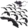 Autre événement Fourniture Halloween Hanging Bats Faux Caoutchouc réaliste Réaliste Faux Spooky Hanging Flying Bats Decor pour Halloween Party Haunted House Decoration 220901