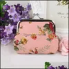 Sacs de rangement Rose Fleurs Sac à main Porte-monnaie Tissu Colorf Blanc Noir Grand Conteneur Mode Portefeuille Dames Femmes 1 6QS C2 Drop Livrer DH215