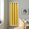 Rideau Oeillet Top Porte Rideaux Traitements De Fenêtre Panneau Séparateur De Pièce Solide Blackout Doorway Assombrissement Isolation Thermique Pour Portes Décor