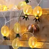 Cordes 220V 5M Métal Maille Ananas Fée Guirlande Lumineuse DIY 20 LED Fête De Noël Chambre Anniversaire Guirlande