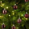 Decoración de fiestas 1 caja de Navidad Costilización de árboles de Navidad Decoración colgante adornos