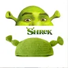 Berretti Unisex Balaclava Monster Shrek Hat Halloween Bonnet Fatto a mano Cappelli invernali lavorati a maglia Green Party Funny Skullies Beanie Cap