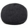 BERETS HT1852 MEN CAP HATクラシック秋の冬のヴィンテージフラットベレーベレーhar