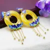 Pendant Necklaces Cirque&Chain Flower Yellow Imitation Beeswax Jewelry Resin DIY Beads Clothing Fitting Gem Accessory Parts 42mm