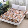 Sheets sets LAGMTA 1pc 100% polyester printing fitted sheet mattress cover sheet Four corners with elastic band bed sheet 220901