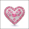 Clasps Hooks Оптовые модные хрустальные страза Love Heart Snoot кнопки защелки