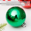 Decoração de festa 30pcs Esferras de árvore de Natal Green Christmas Baubles Pingente de férias Xmas Stocking Stuffer