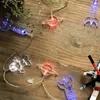 Corde Astronauti spaziali Luci a forma di razzo per ragazzo Regalo per bambini Decorazione camera da letto di compleanno Batteria Fata String Notte