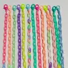 20st/Lot Candy Color Geometric Harts Chain Statement Chokers Halsband för kvinnor Fashion Girl Short Necklace Passale Jewelry Gift