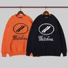 Men's Hoodies Sweatshirts WE11DONE Pullover Sweaters Men Woman High Quality Welldone Letter Sweater Drop Shoulder Sweater T220901