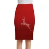 Skirts KYKU Women Love Elegant Animal Sexy Romantic Office Ladies Womens Floral Cool Fashion Knitted