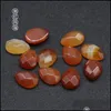 Stone 13X18Mm Flat Back Assorted Loose Stone Faceted Teardrop Cab Cabochons Beads For Jewelry Making Healing Crystal Who Dhseller2010 Dhdzt
