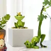 Decoratieve objecten Figurines Vilead Resin Yoga Kikker Figurines Garden Crafts Decoratie Pora Winkel Dierlijk ornamenten Zaal Interieur Home Decor Accessories T220902