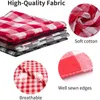 Chien Vêtements Bandanas Classique Rouge Noir Coton Plaid Chat Chiot Foulard Pet Foulard Écharpe Salive Serviette Toilettage Accessoires