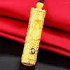 Collane con ciondolo Collana di buon auspicio in oro sabbia Vietnam 3D Avalokitesvara Guanyin Buddha Charms Corda