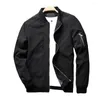 Men's Jackets Jacket Coat Super Soft Bomber Autumn Slim Fit Slimming Pockets Baseball