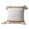 Cuscino Marocco Federa trapuntata in stile Boho con nappe Copertura morbida per divano Divano Morbida custodia per soggiorno