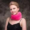 100% Import Mink Fur hat Headband Snood Winter Warm Scarf High Elastic Tight Weave