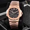 Mens 5 Pin Automatic Watch Alta Calidad 2813 Movement Watches All Stainless Steel Luminous Wristwatch Gifts