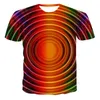 T-shirts pour hommes vertigo hypnotique 3D tee-shirt t-shirts imprimés en été masculin