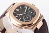 Luxury Mechanical Watch Zf Factory Eta 240 Multifunction Movement 40mm Rose Gold 5712 Brand Pp 7v90