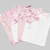 Geschenkomschakeling 5pc Letter Papier Envelop stelt Kawaii Dieren Landschap Muziek schilderij Ontwerp Envelopliefhebbers Writing Stationery