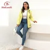 Damenjacken HaiLuoZi Frühling Plus Size Damen Windjacke Mode Spleißen Lässiger hochwertiger Mantel Damen Kurze große Taschenkleidung 2203 220902