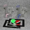 Bongas de óleo de água colorida de dab bongus de vidro inesperado com 4 mm de quartzo banger unhas recicller bubbler ciclone perc tubo de água