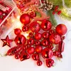 30 pièces en plastique boules de noël ornement accrocher pendentif balle intérieur nouvel an arbre de noël décor maison décoration de noël