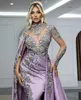 الفساتين المسائية الكلاسيكية المنقسمة حورية البحر 2023 العربية العربية العالية عالية الأكمام