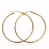 Gold Silver Plated Hoop Earrings for Women Hip Hop Dangle Large Circle Earring Big Female Ear Jewelry