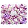 Fiori decorativi DIY Flower Wall Decorazione artificiale Decorazioni per matrimoni Piante per la casa Sfondo 3D Art Rose Background