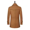 Herenpakken Blazers Nieuwe Winter Wool Jacket Slim Fit S Fashion Outerwear Warm Man Casual Overcoat Pea Plus Maat M-XXXL L220902