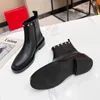 Bottines en cuir véritable pour femmes, chaussures courtes avec talons et rivets, nouvelle collection 2022